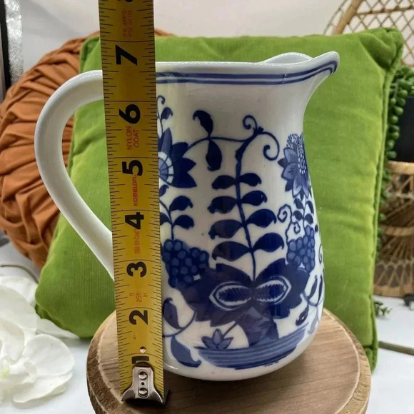 Blue and White 6.75 in Pitcher - Picture 7 of 7